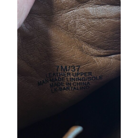 Lucky Brand Womens Basel Ankle Booties Brown Leather side Zip Sz 7M - Picture 8 of 8